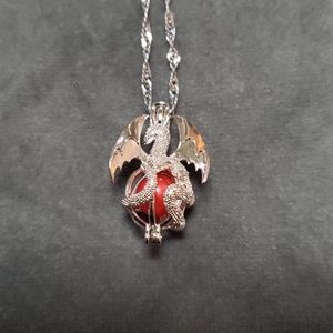 18k white gold plated pendant